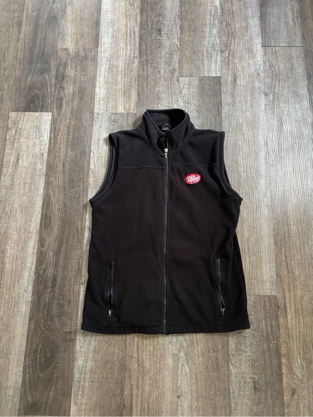2008 SEC Football Championship zip-front fleece vest with Dr Pepper logo